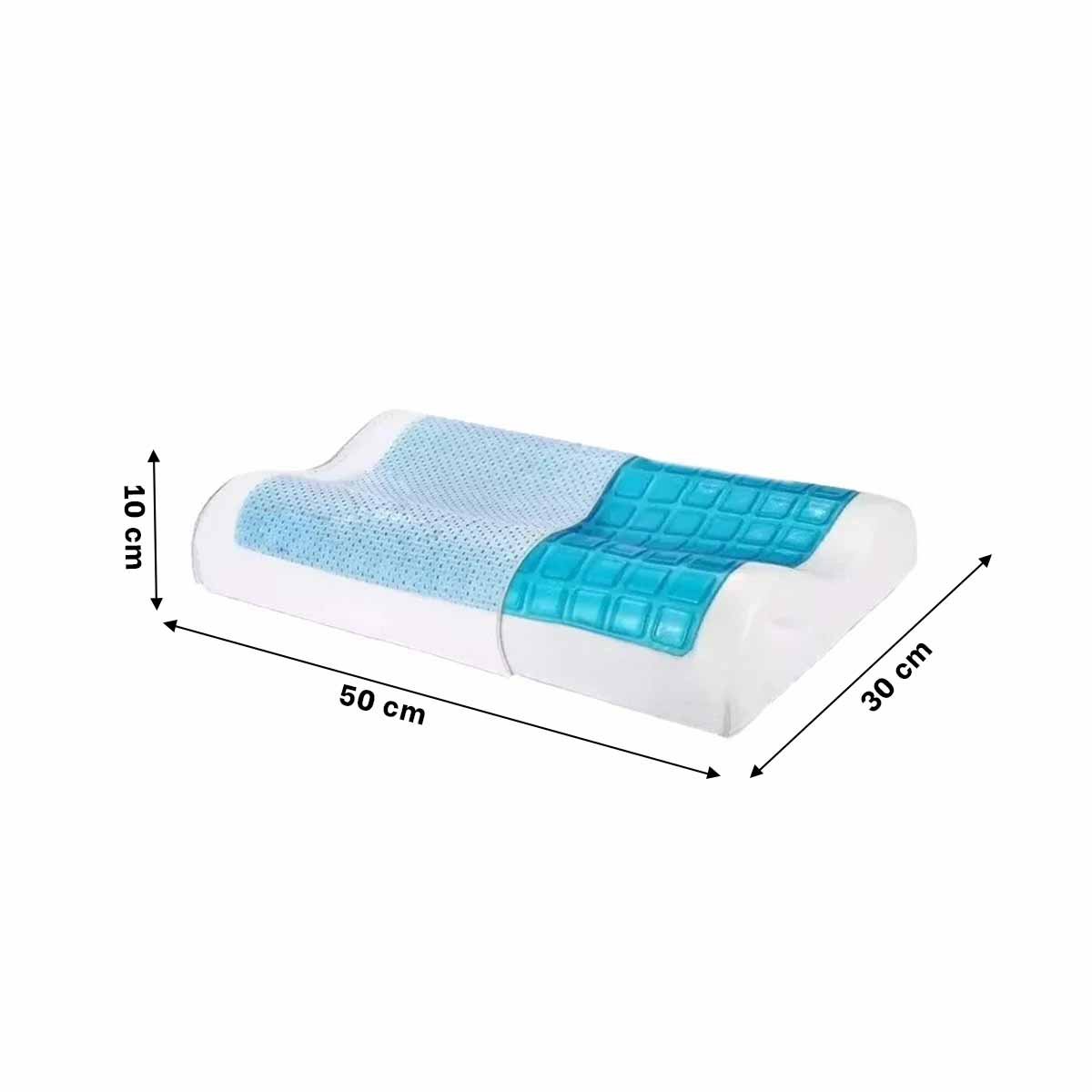 SOPORTE ORTOPEDICO CERVICAL CON GEL PARA SUENO REPARADOR Y DESCANSO PROLONGADO HOGAR Y+POST IT - 4