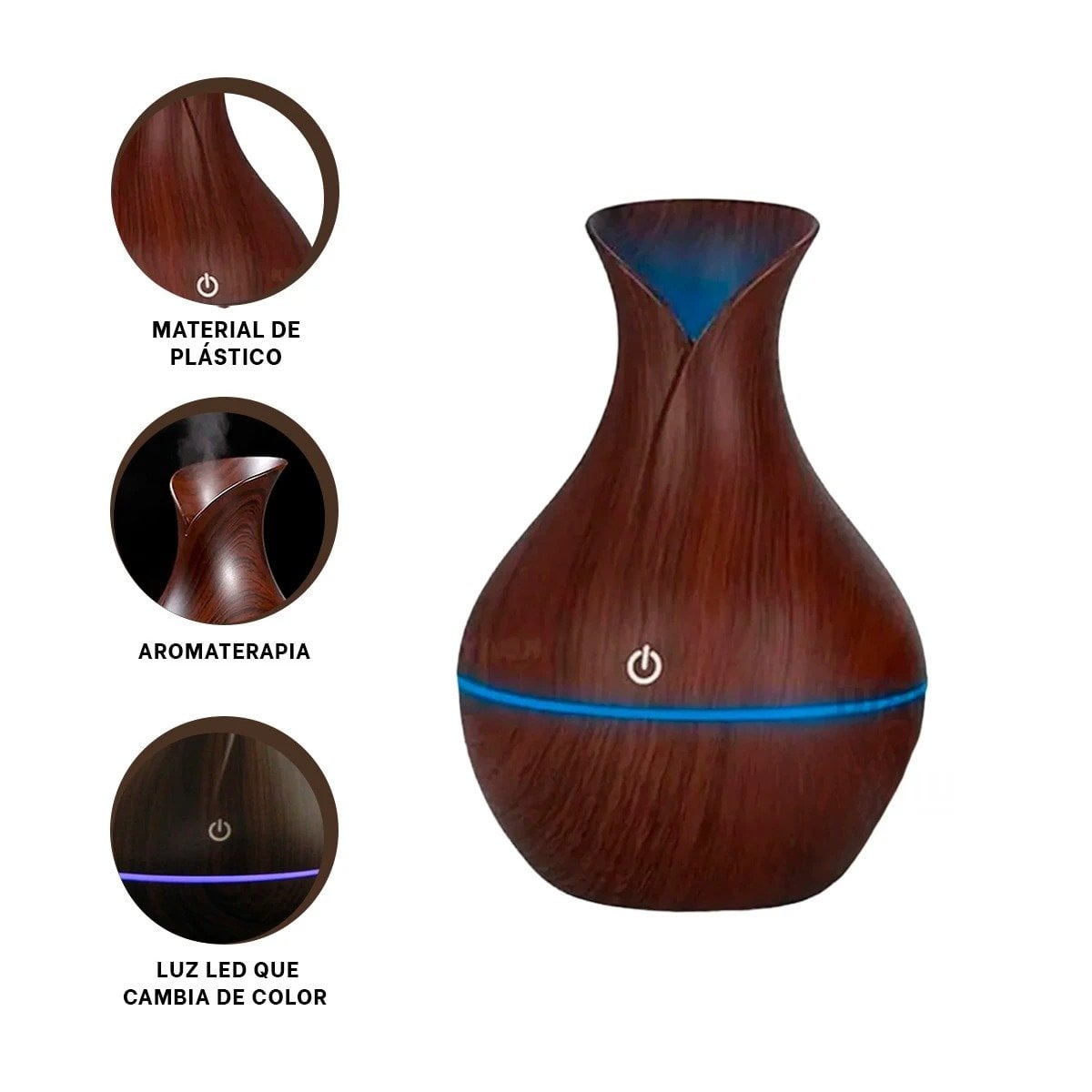 AROMATIZADOR DE AROMAS PARA CASA EN MADERA OSCURO DECORATIVO Y AMBIENTE CALIDO Y+PAPEL REGALO - 5