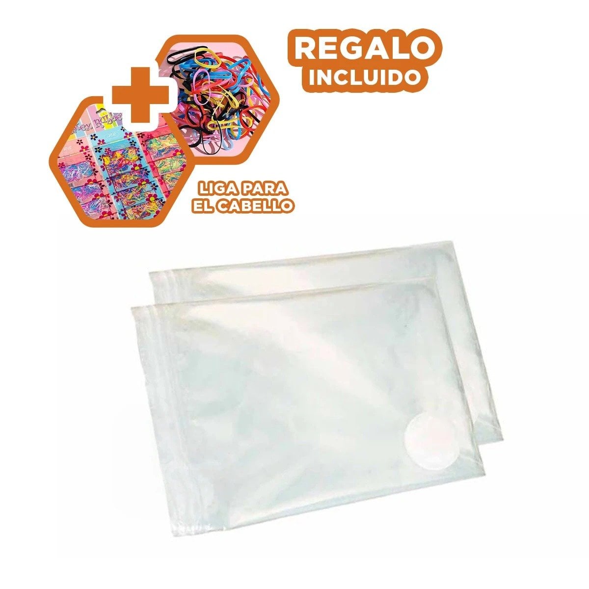ESTUCHE AL VACIO HOGAR 50 X 60 CM COLOR ANARANJADO PARA ORGANIZACION Y+LIGAS REGALO - 2