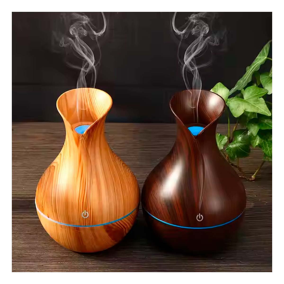 PACK2 DIFUSOR AROMATICO MADERA CLARO PARA DECORACION HOGAR CON DISENO NATURAL - 5