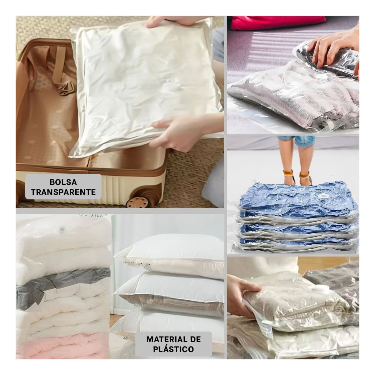 CUBIERTA AL VACIO ANARANJADA 70X100CM PARA ROPA HOGAR USO DIARIO Y+LIGAS REGALO - 1