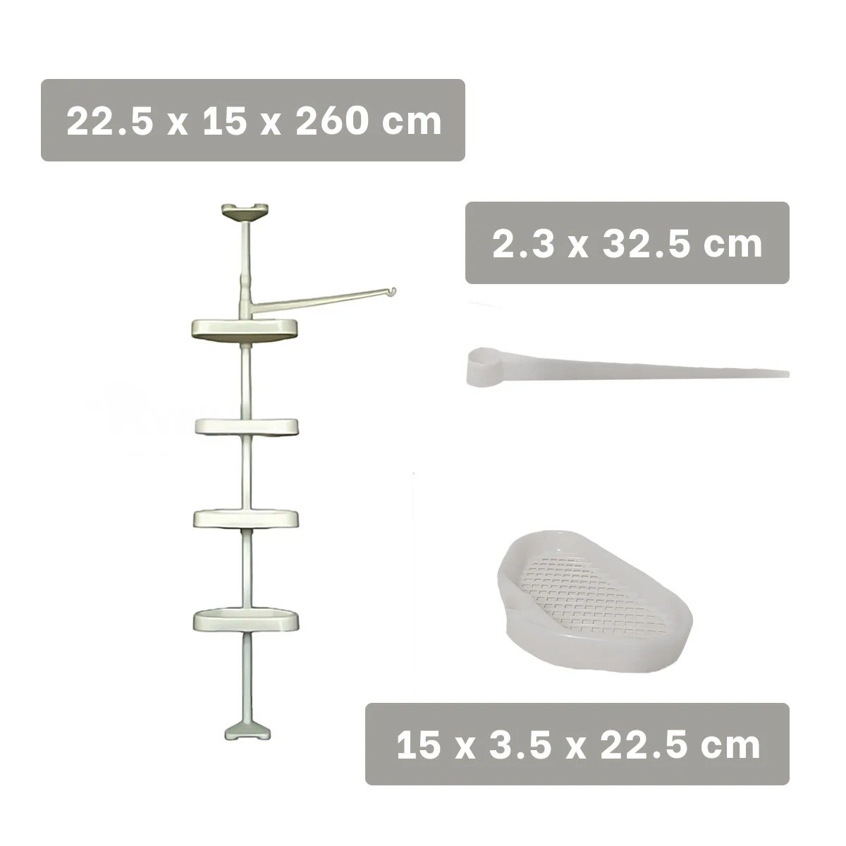 REPISA DE DUCHA COMPACTA 2.6CM PARA DECORACION FUNCIONAL EN HOGAR MODERNO - 4