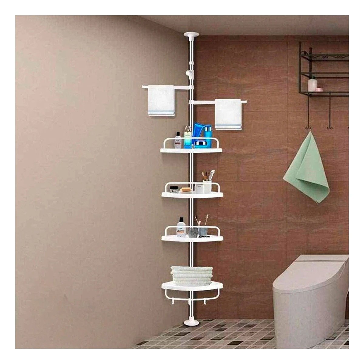 ANGULAR DE DUCHA BLANCO PARA HOGAR CON AJUSTE CONTINUO Y USO DIARIO Y+PAPEL REGALO - 1