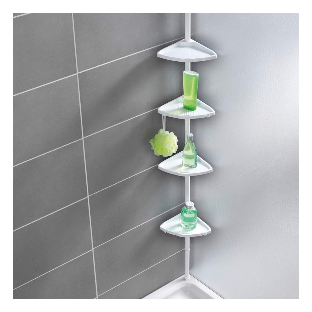 PACK4 BANDEJA DE DUCHA ESTRECHA 2.6CM PARA USO PRACTICO Y ESTILO EN EL HOGAR - 5