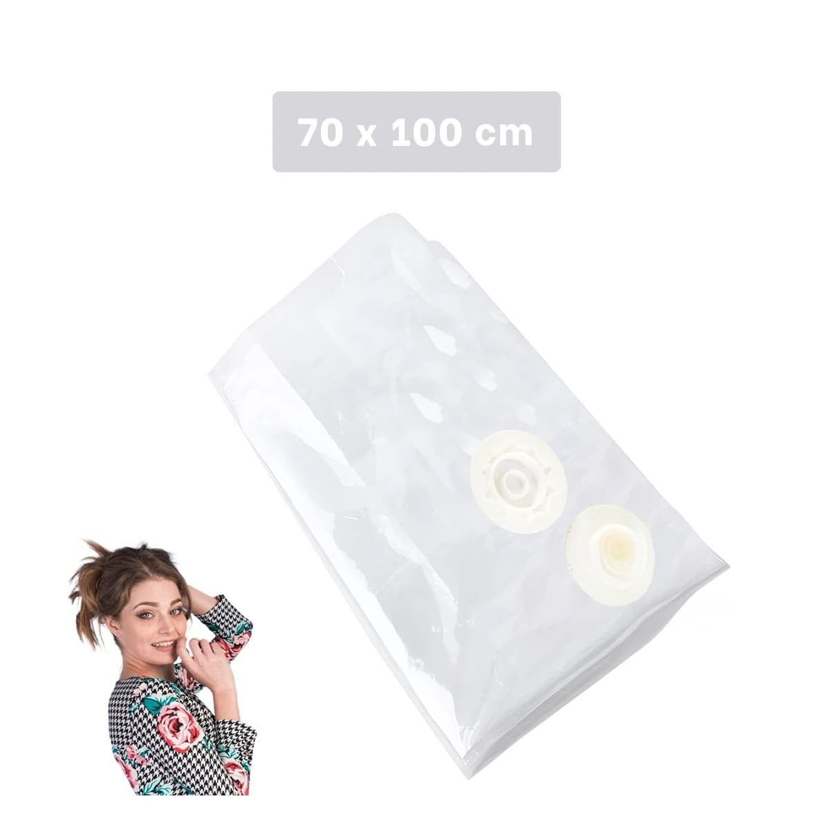 PACK2 BOLSA AL VACIO ANARANJADA 70X100CM PARA GUARDAR ROPA DEL HOGAR Y+PAPEL REGALO - 4