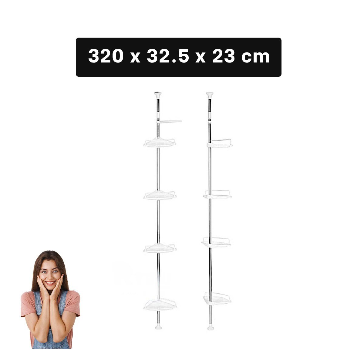 LATERAL DE DUCHA BLANCO PARA HOGAR CON DISENO PRACTICO Y USO DIARIO Y+REGALO STICKER - 4