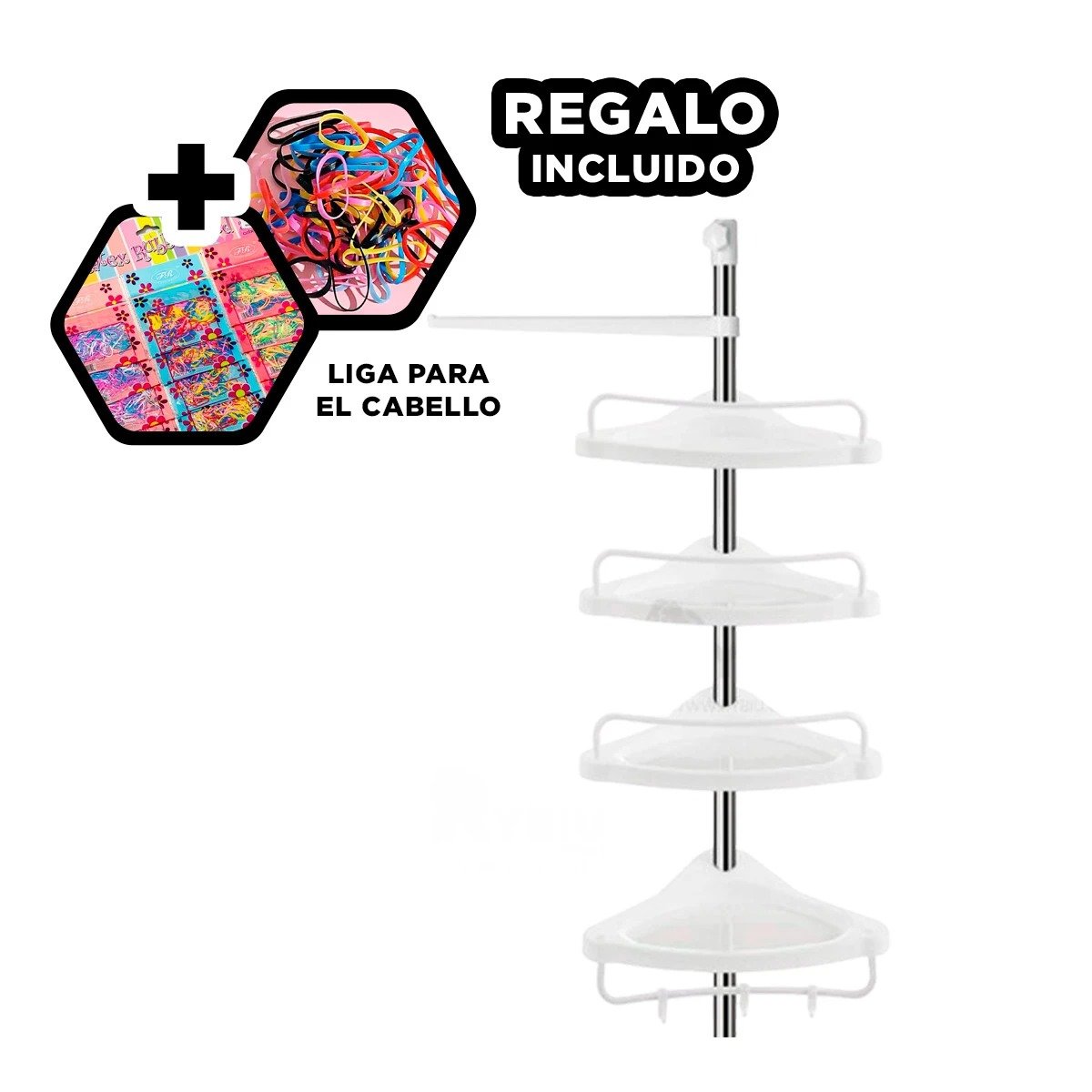 ESQUINA DE DUCHA BLANCO PARA CASA CON SUPERFICIE LISA Y USO PROLONGADO Y+LIGAS REGALO - 2