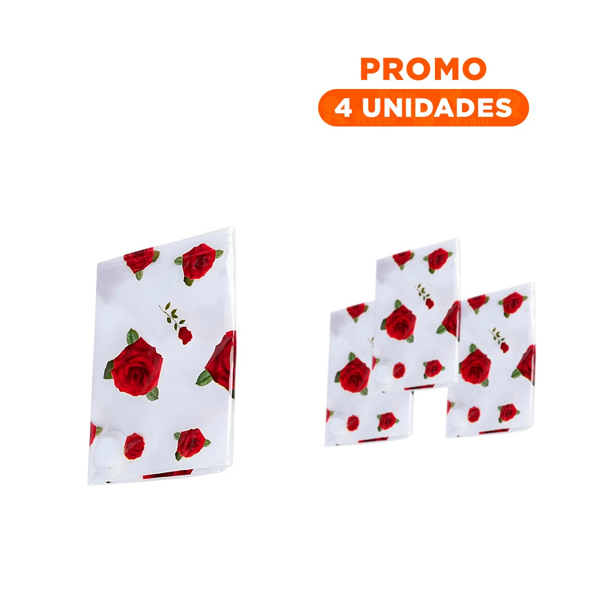 PACK4 FUNDA AL VACIO QUE PROTEGE ROPA DELICADA 80X130CM TRANSPARENTE - 1