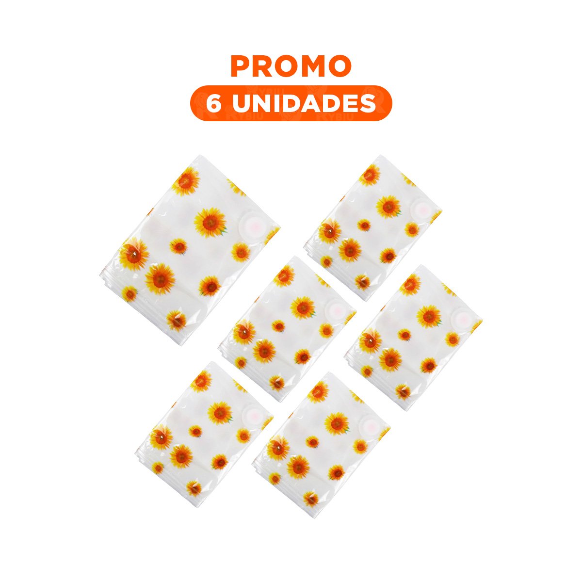 PACK6 SACO AL VACIO PARA TRANSPORTE Y VIAJES 80X130CM TRANSPARENTE Y+REGALO STICKER - 1
