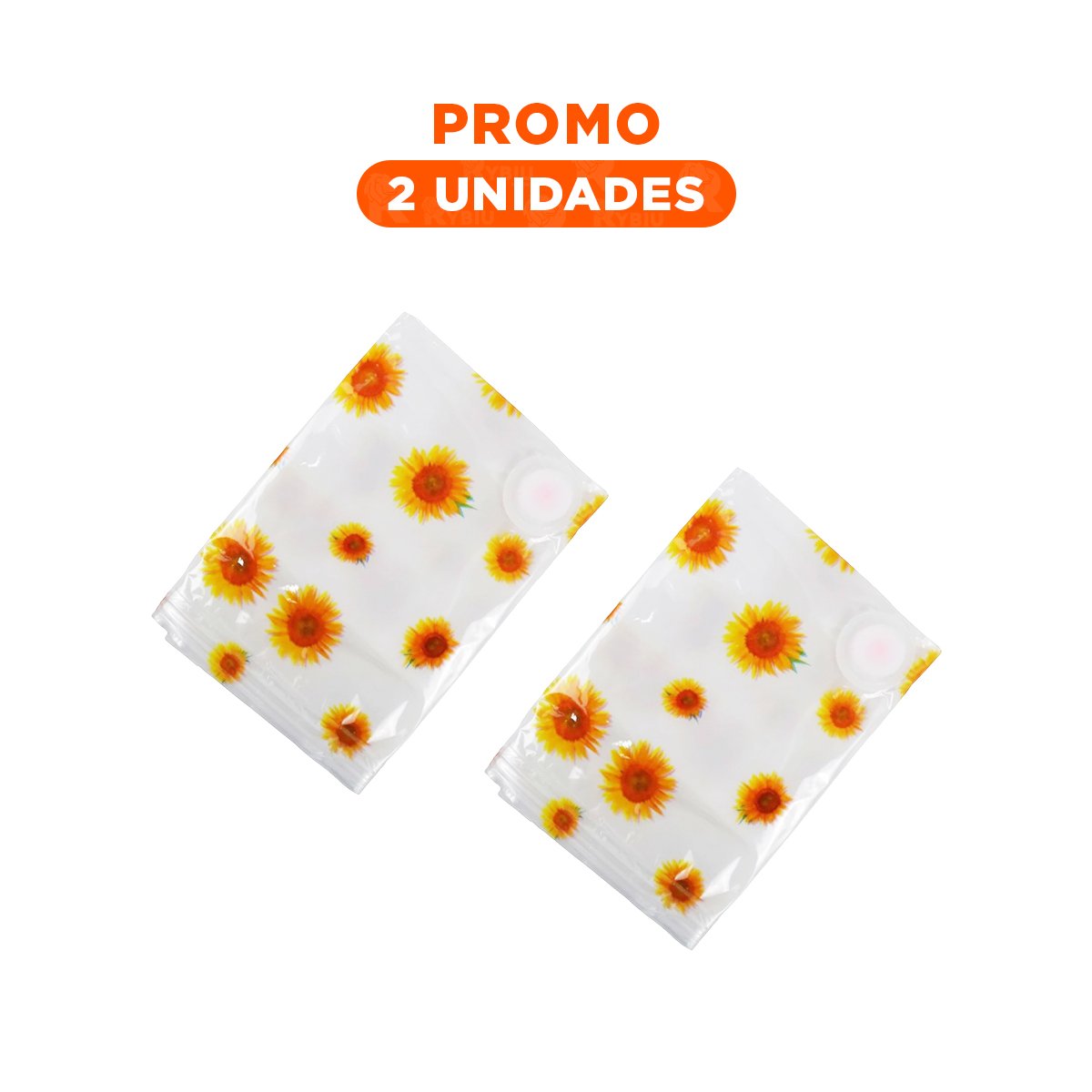 PACK2 FUNDA PARA MUDANZAS Y VIAJES CON ESTAMPADO DE GIRASOLES 80X130CM Y+REGALO STICKER - 1