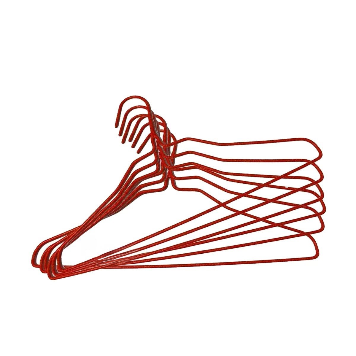 GANCHO MULTIFUNCIONAL PARA COLGAR PRENDAS INFANTILES 10 PIEZAS 29X19CM ROJO Y+LIGAS REGALO - 5
