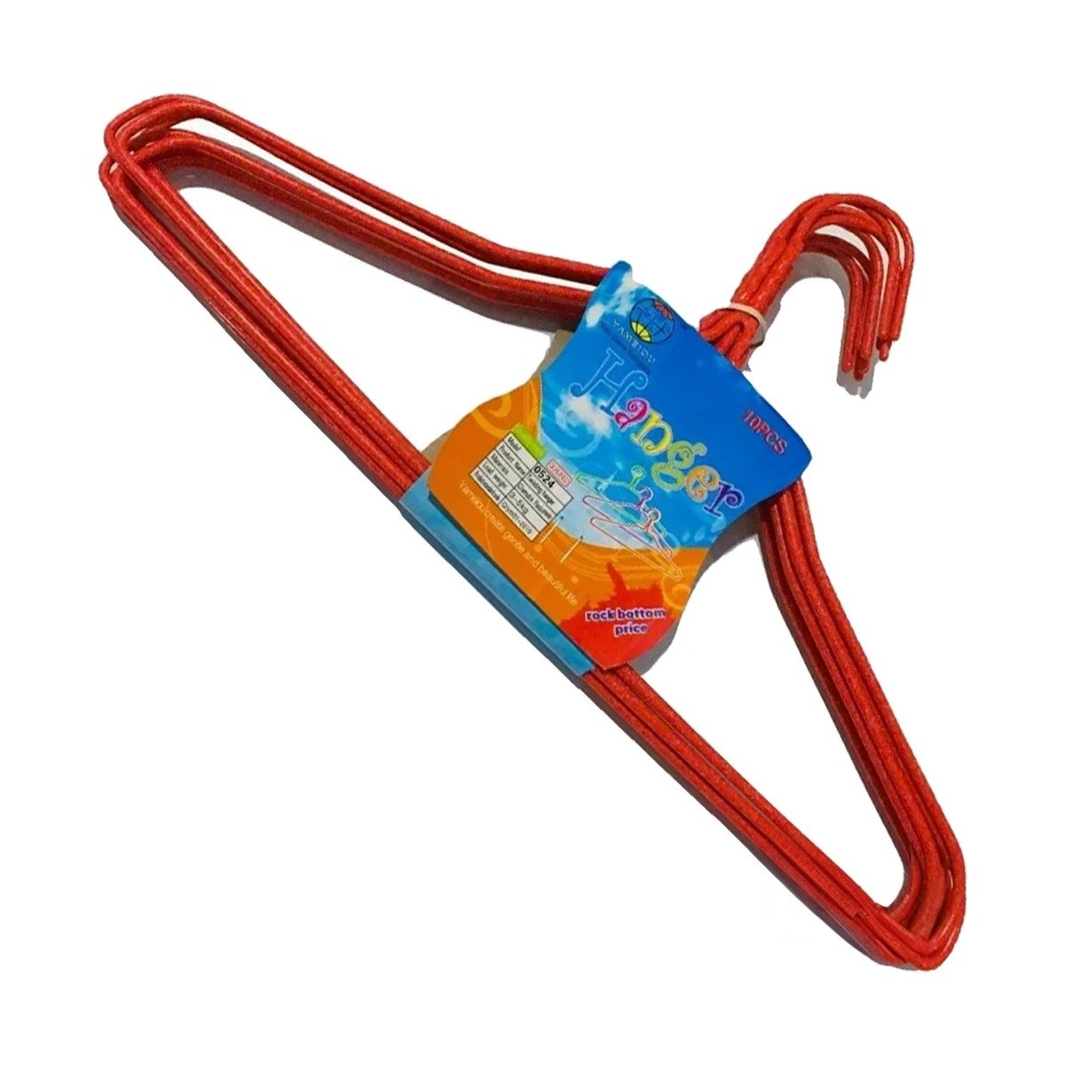 PACK12 HOLDER PARA COLGAR VESTIDOS INFANTILES 10 PIEZAS 29X19CM ROJO Y+REGALO STICKER - 2