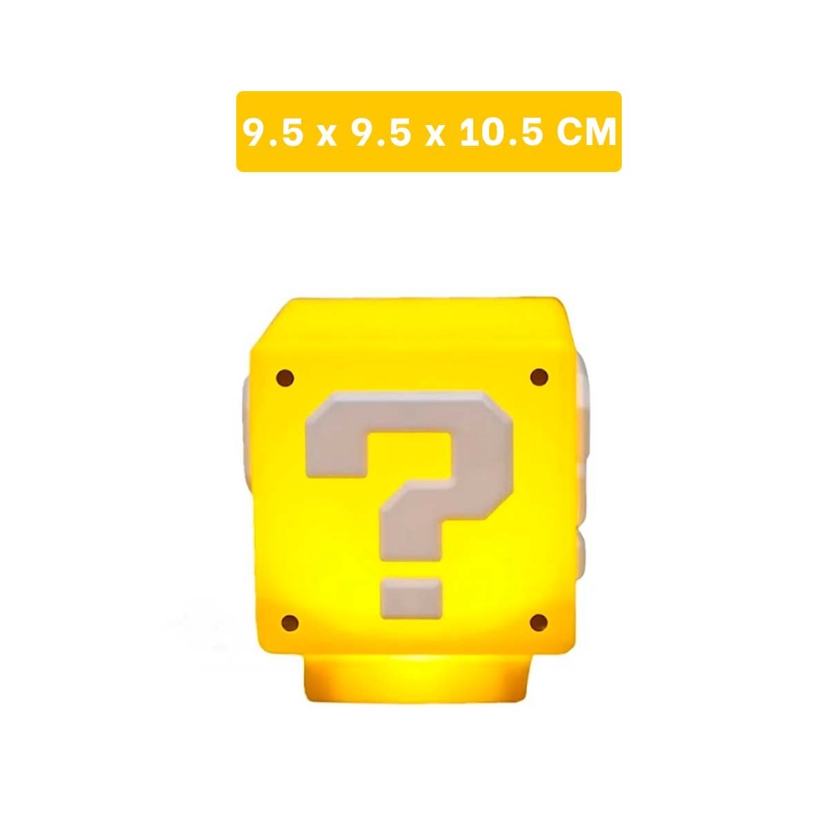 PACK2 LUMINARIA LED DECORATIVA GAMER CON SONIDO EN CUBO AMARILLO DE VIDEOJUEGO Y+PAPEL REGALO - 4