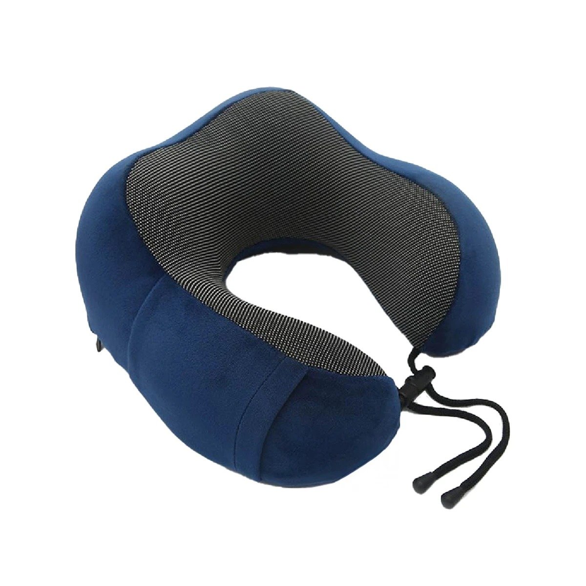 PACK2 COJIN PARA CUELLO EN VIAJE CON TERCIOPELO AZUL Y ESPUMA VISCOELASTICA Y+REGALO STICKER - 2