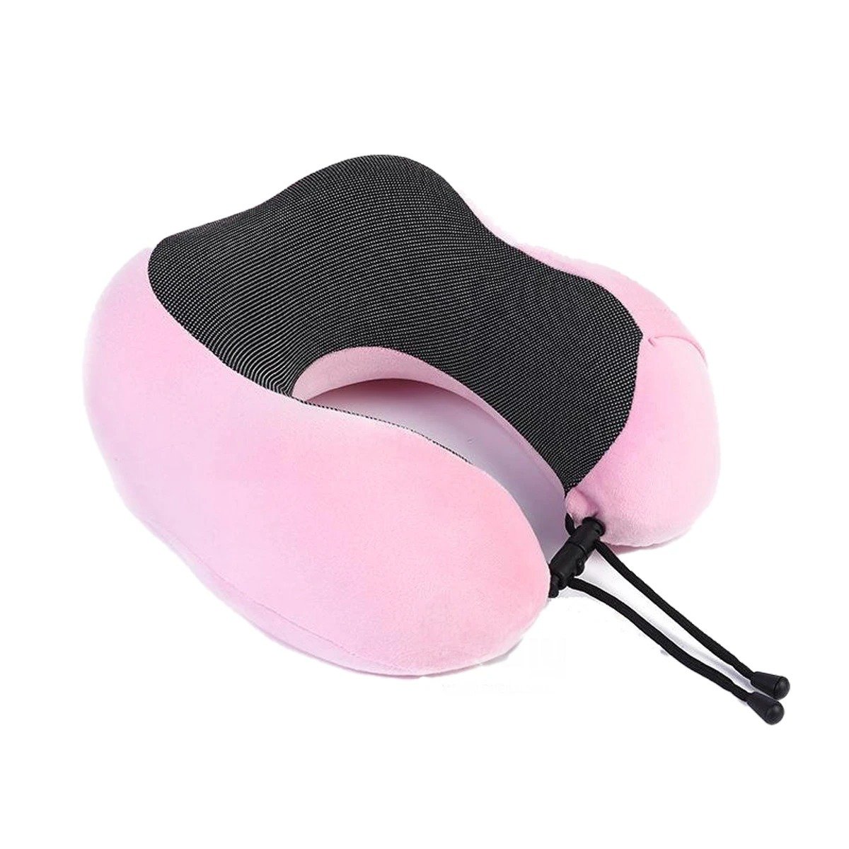 PACK2 COJIN PARA CUELLO EN VIAJE CON TERCIOPELO ROSADO Y ESPUMA VISCOELASTICA Y+REGALO STICKER - 2