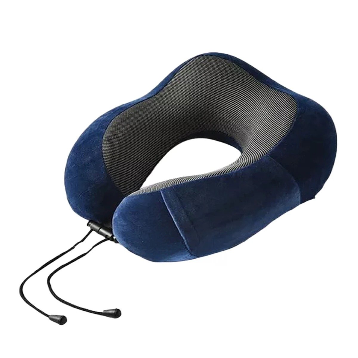 ALMOHADA DE CUELLO TERCIOPELO CON INTERIOR DE ESPUMA VISCOELASTICA AZUL Y+LIGAS REGALO - 5