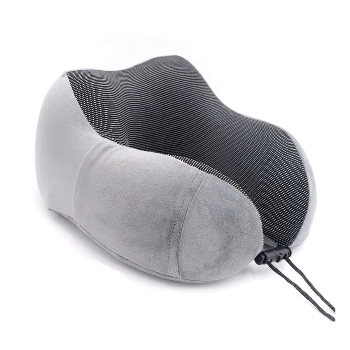 ALMOHADA DE CUELLO TERCIOPELO CON INTERIOR DE ESPUMA VISCOELASTICA PLOMO Y+LIGAS REGALO - 5