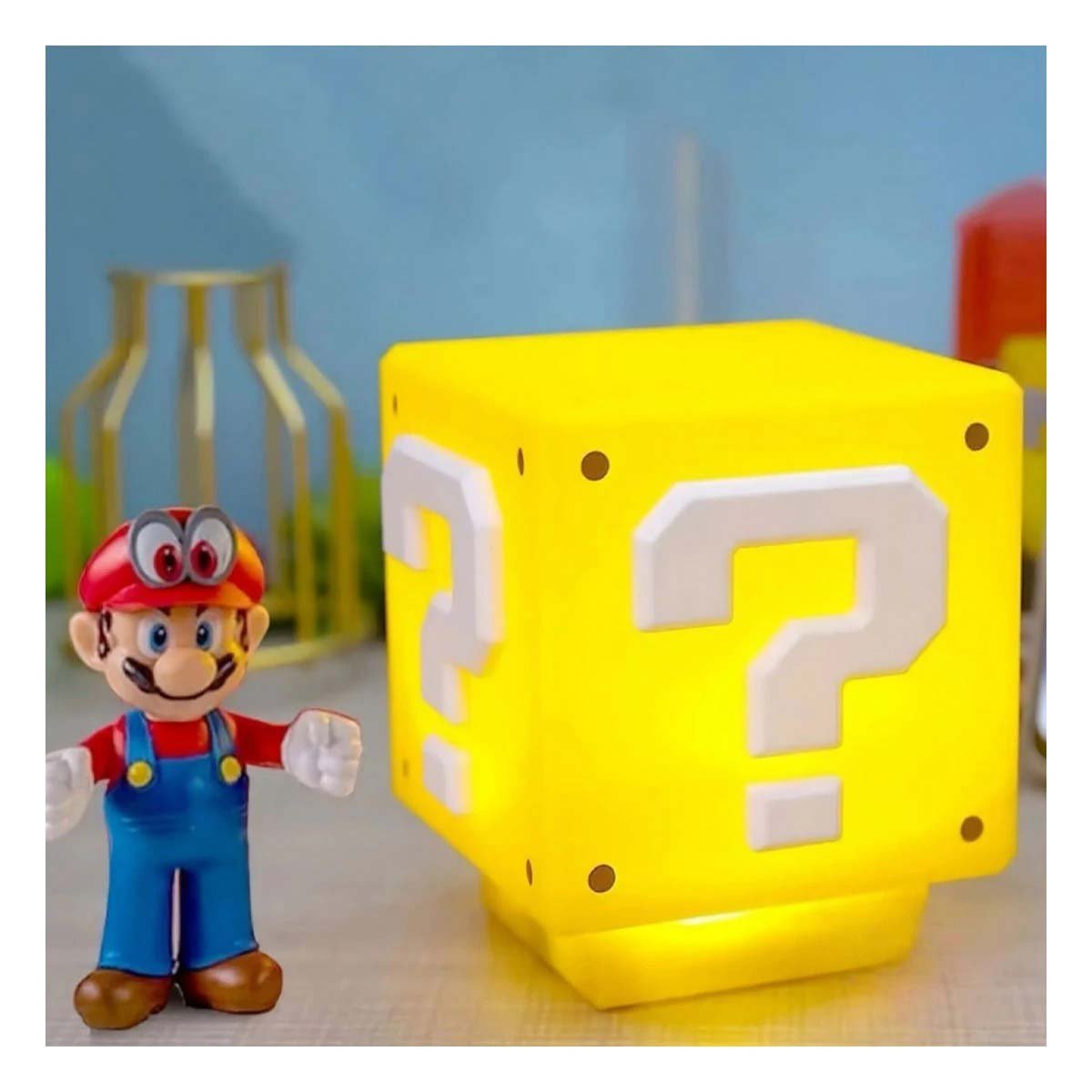 PACK6 ILUMINACION CUBICA LED CON SONIDO INTEGRADO Y ACABADO AMARILLO GAMER - 3