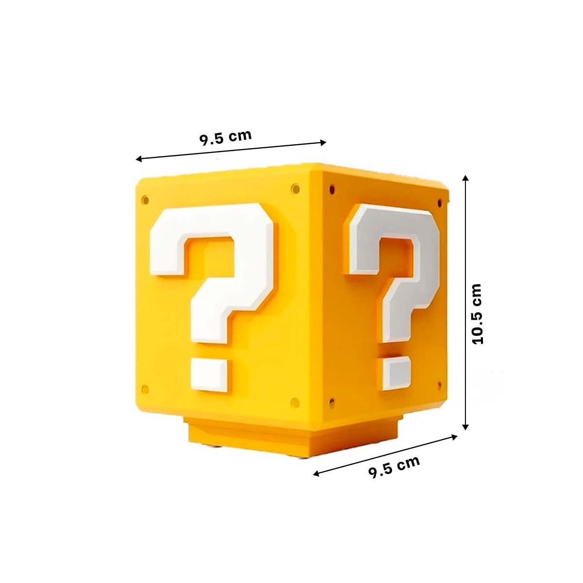PACK6 ILUMINACION CUBICA LED CON SONIDO INTEGRADO Y ACABADO AMARILLO GAMER - 4