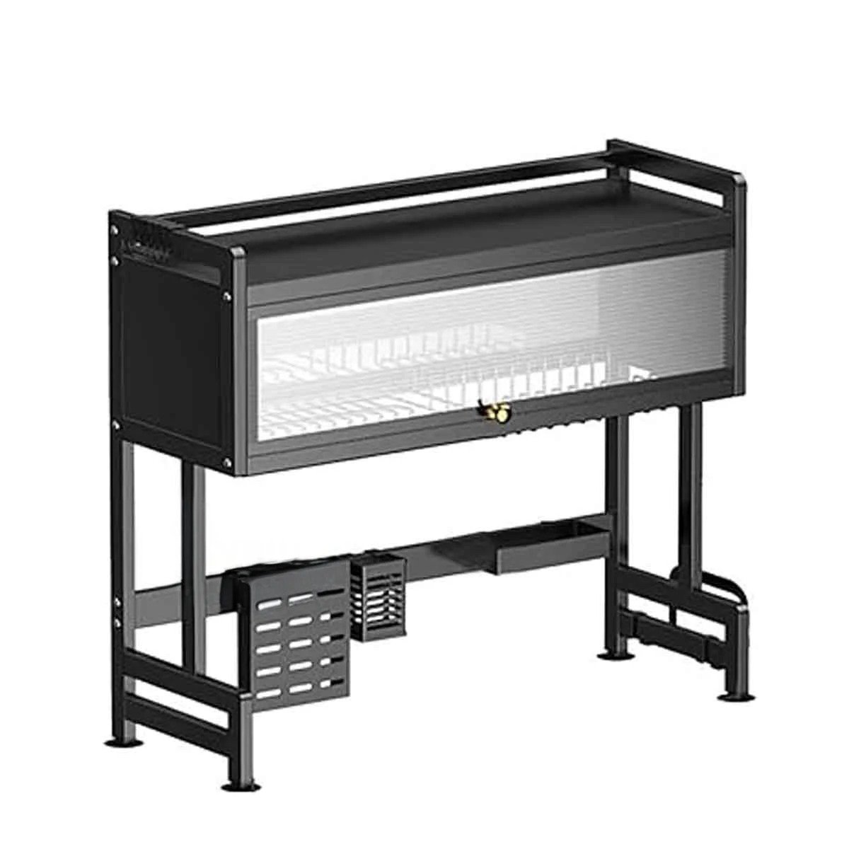ESCURRIDOR DE PLATOS CON GABINETE SUPERIOR DE PUERTA NEGRO Y+LIGAS REGALO - 5
