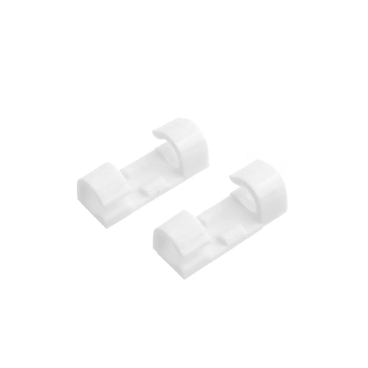 PACK6 SOPORTES ORGANIZADORES DE CABLES CON 16 PIEZAS PARA HOGAR COLOR BLANCO Y+REGALO STICKER - 2