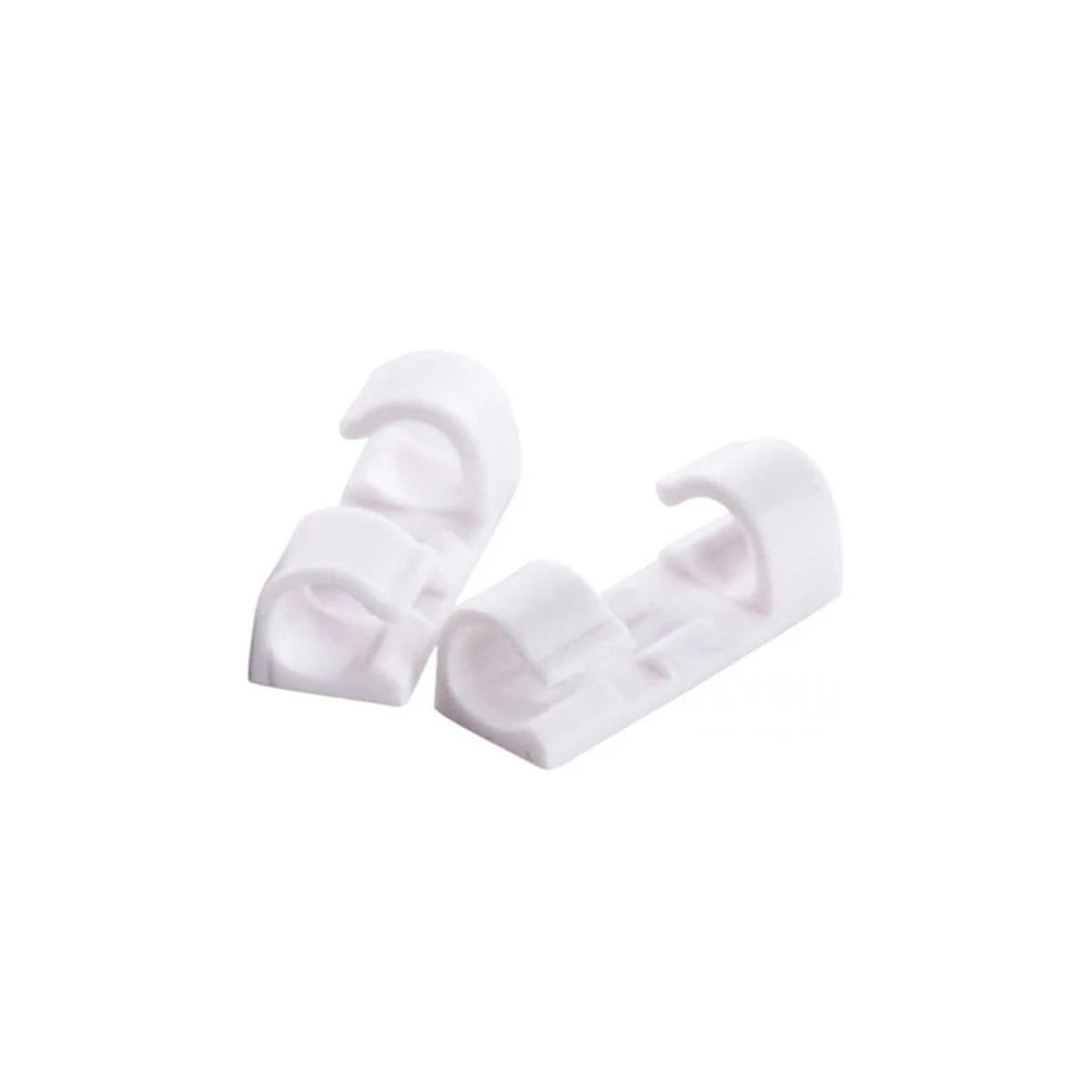 PACK12 FIJADORES PARA ORDEN DE CABLES CON SET COLOR BLANCO DE 16 PIEZAS Y+REGALO STICKER - 2