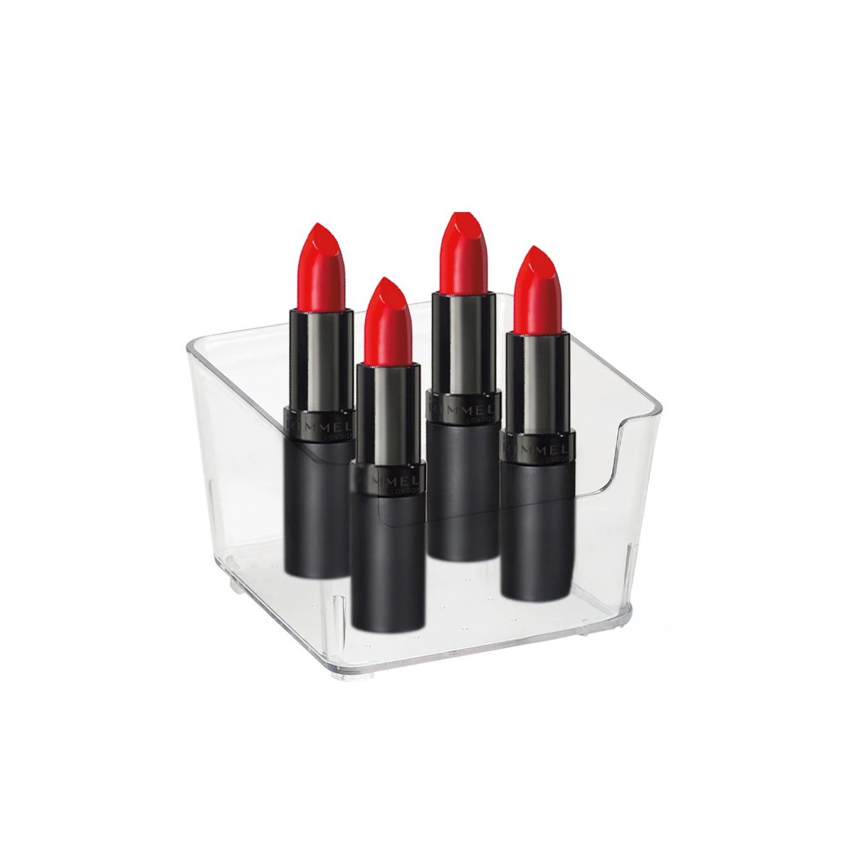 CAJA ACRILICA TRANSPARENTE CUADRADA PARA ESCRITORIO Y HOGAR DE USO DIARIO Y+REGALO STICKER - 1
