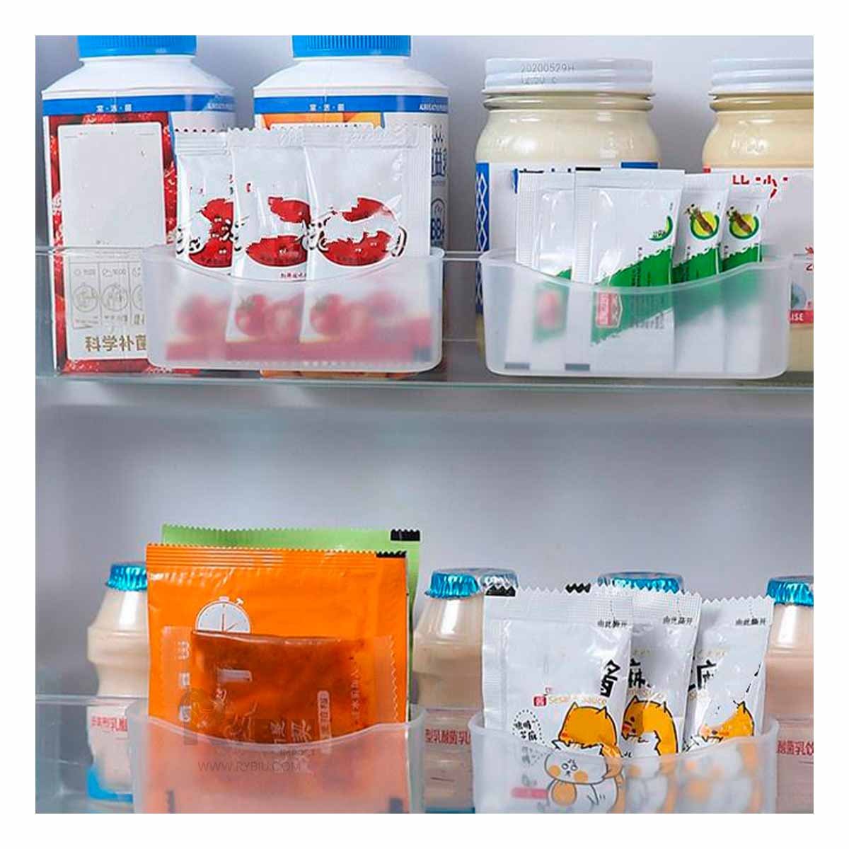 PACK12 MODULO TRANSPARENTE DE ALMACENAMIENTO PARA ESCRITORIO Y REFRIGERADORA Y+PAPEL REGALO - 5
