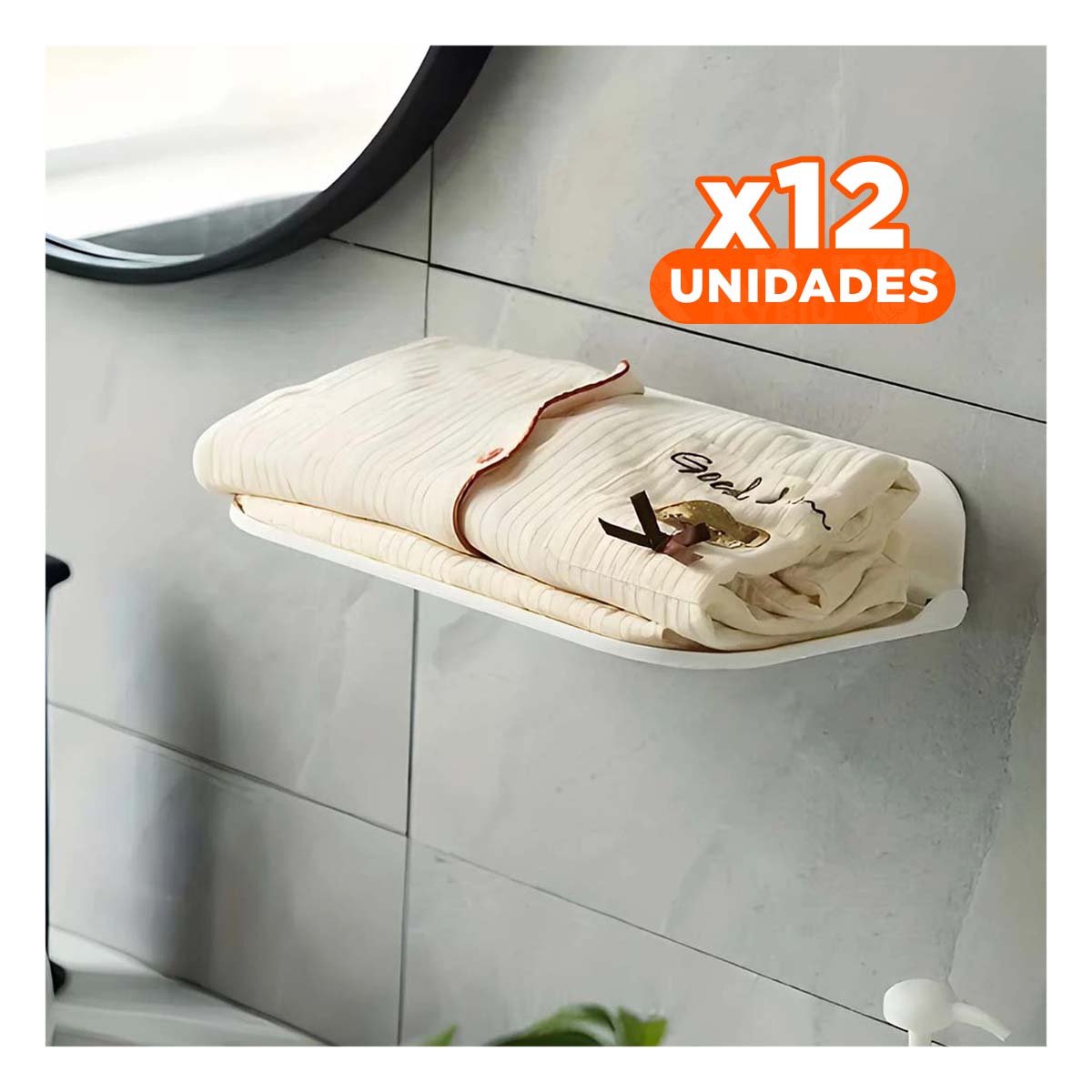 PACK12 SUPERFICIE BLANCA FLOTANTE PLEGABLE PARA PARED RESISTENTE Y+PAPEL REGALO - 1