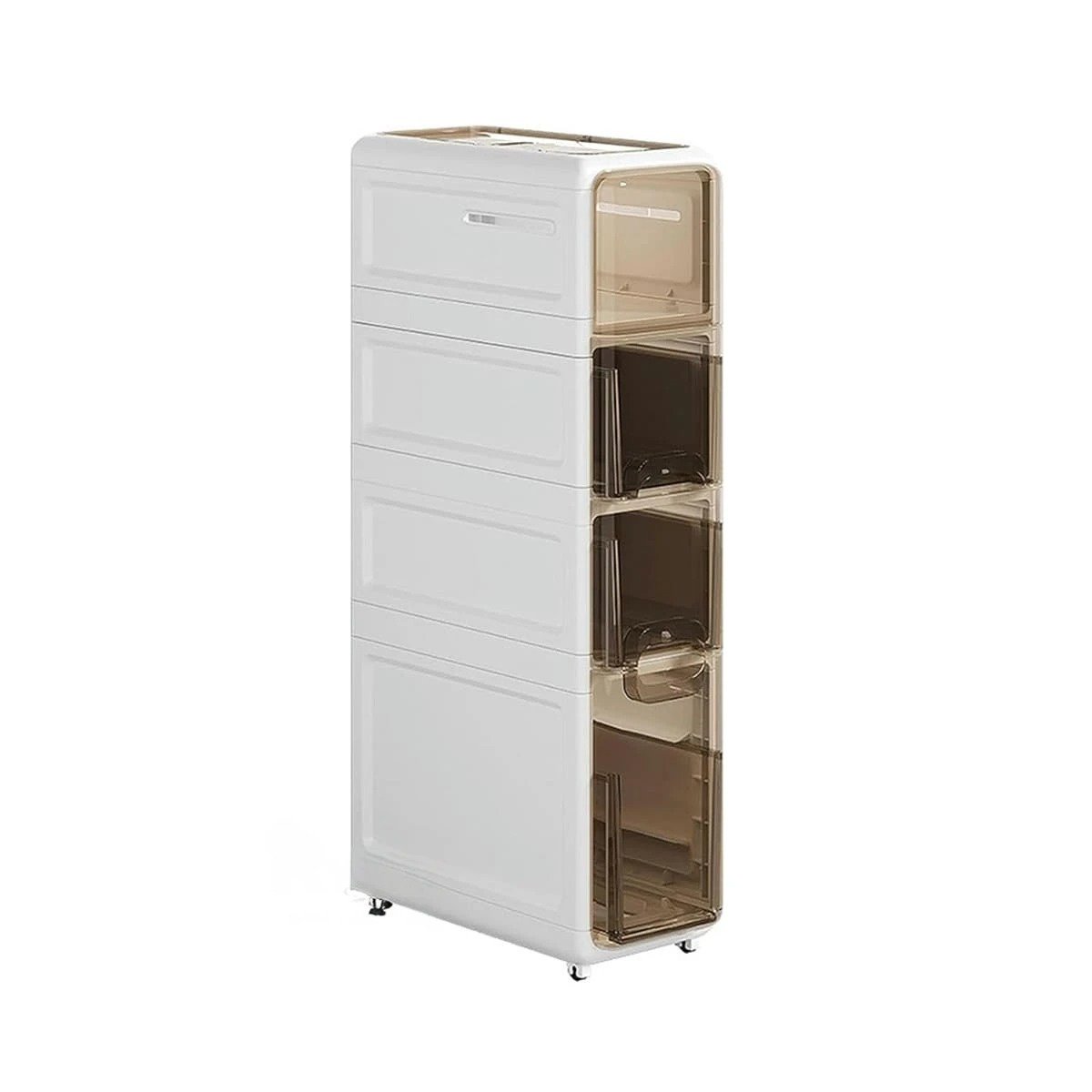 PACK2 GABINETE DE USO DOMESTICO BLANCO CON 4 NIVELES Y PUERTAS Y+REGALO STICKER - 2