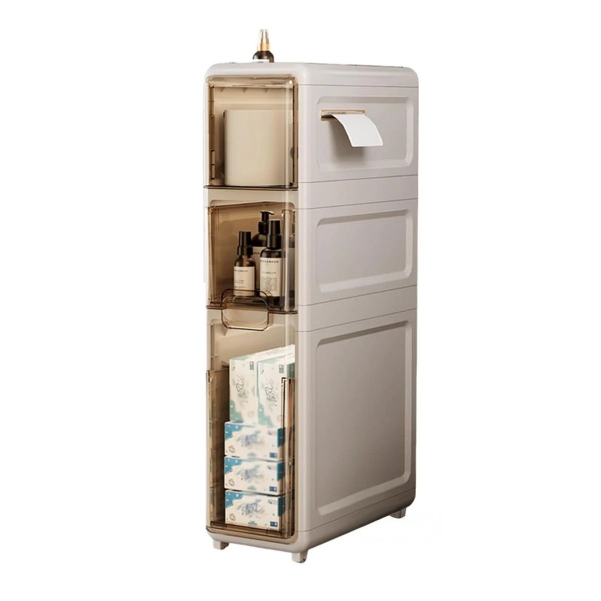 PACK2 GABINETE DE USO DOMESTICO BLANCO CON 3 NIVELES Y PUERTAS Y+REGALO STICKER - 2