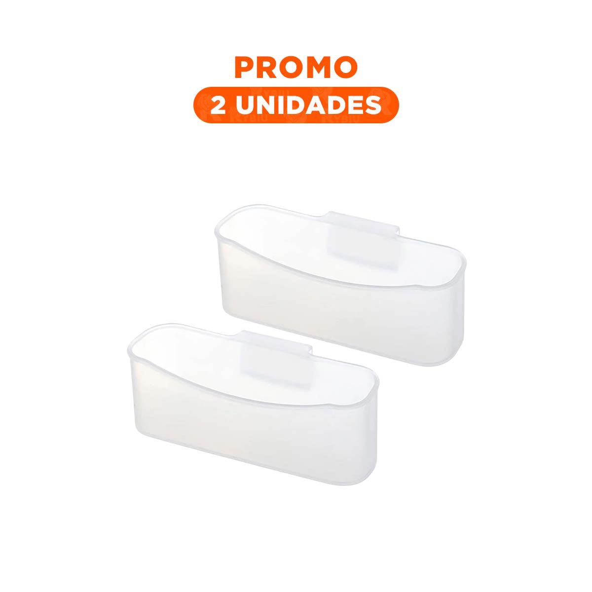 PACK2 CONTENEDOR ORGANIZATIVO MULTIUSO TRANSPARENTE SET DE 4 Y+REGALO STICKER - 1