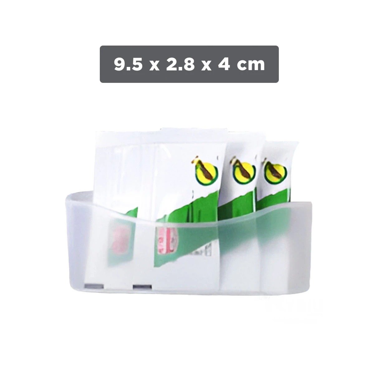 CAJA MODULAR TRANSPARENTE PARA ESCRITORIO Y REFRIGERADORA EN SET DE 4 Y+POST IT - 4
