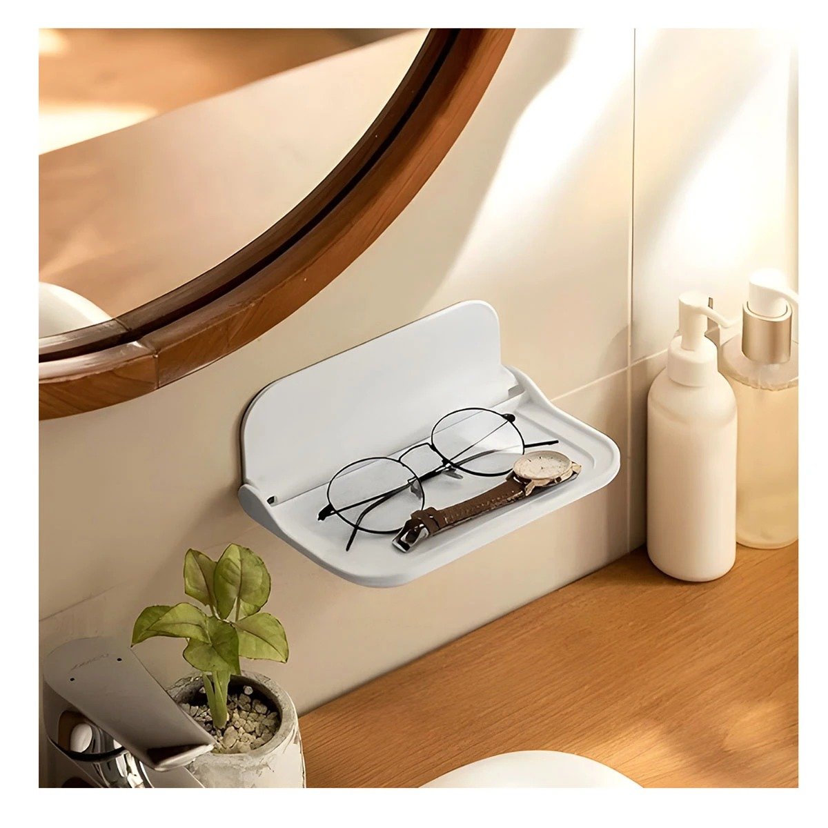 PACK6 MODULO PLEGABLE FLOTANTE DE PARED CON ESTRUCTURA BLANCA Y+PAPEL REGALO - 5