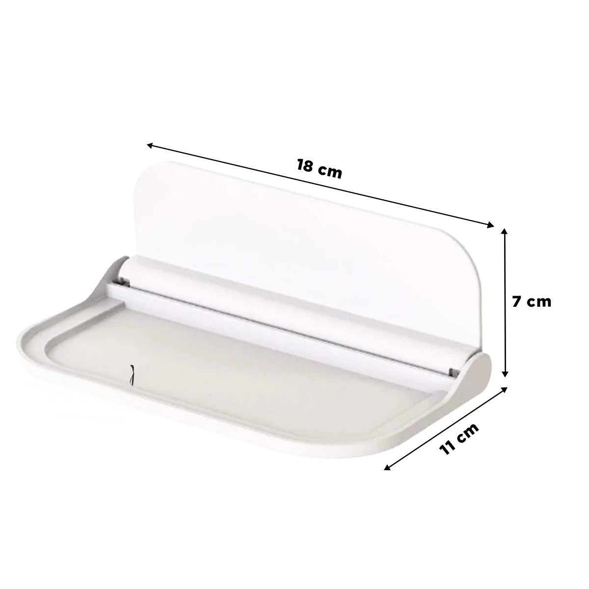 PACK6 SUPERFICIE FLOTANTE PLEGABLE PARA PARED DE COLOR BLANCO Y+REGALO STICKER - 4