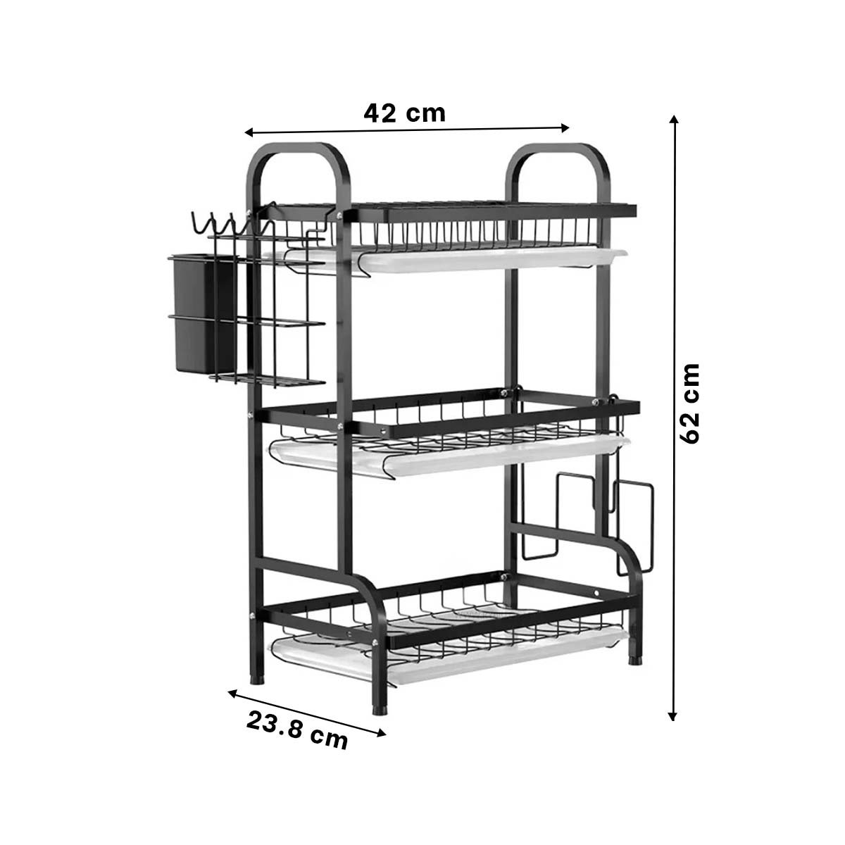 PACK6 ESTRUCTURA DE COCINA NEGRO CON AREA MULTIFUNCIONAL Y+PAPEL REGALO - 4