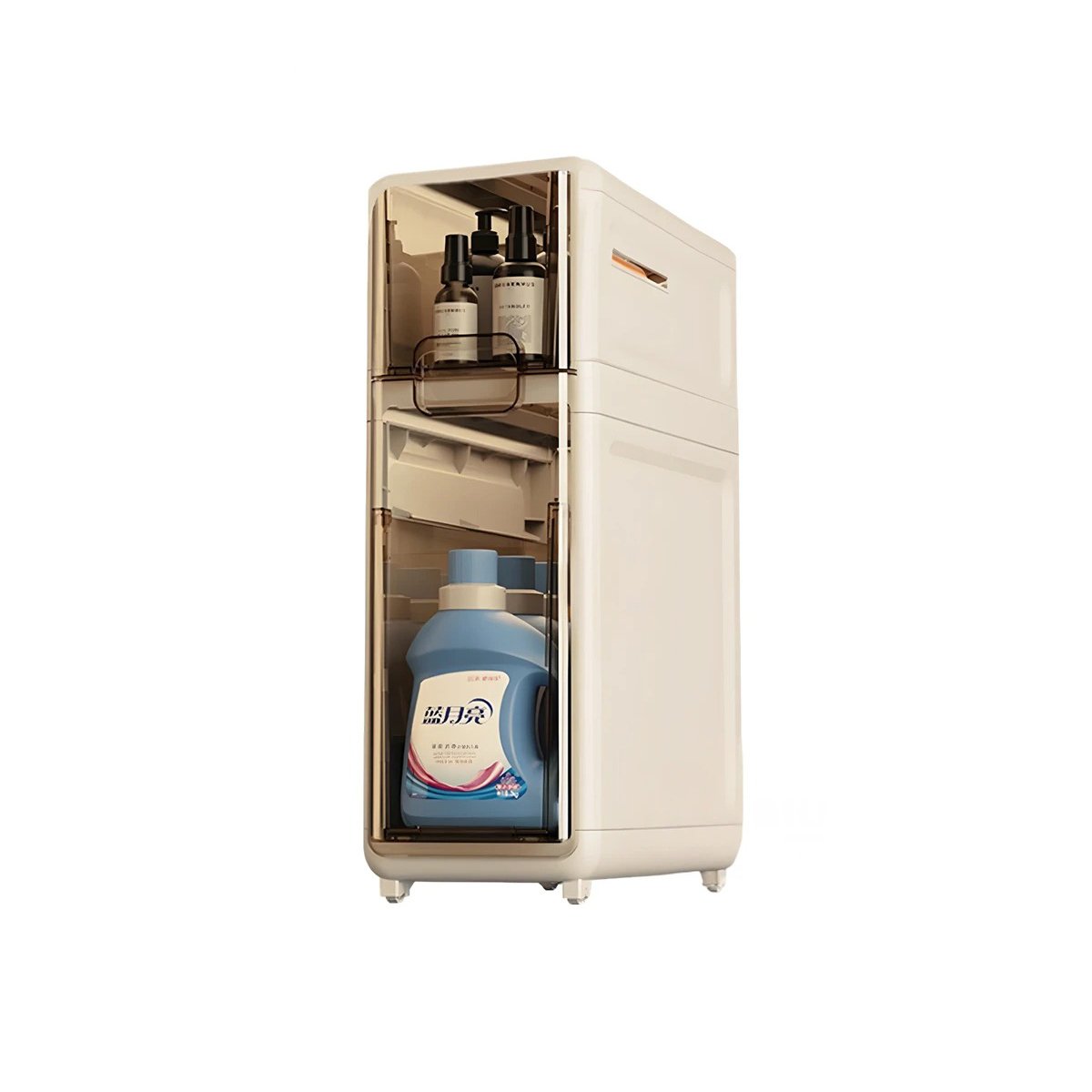 CLOSET ORGANIZADOR BEIGE DE DOS NIVELES CON PUERTAS PARA USO DOMESTICO Y+LIGAS REGALO - 5