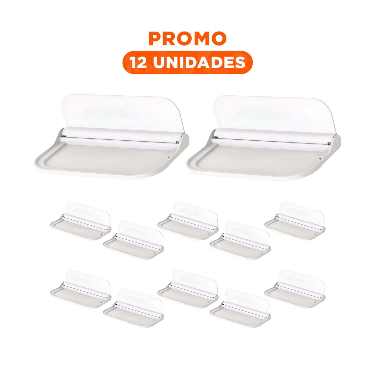PACK12 SUPERFICIE PLEGABLE FLOTANTE PARA PARED CON USO FUNCIONAL BLANCO - 1