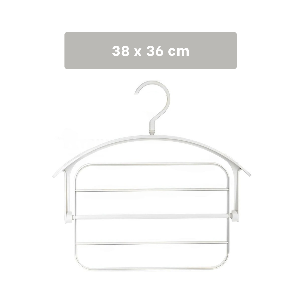 PACK2 SOPORTE GIRATORIO BLANCO PARA ROPA CON USO MULTIFUNCIONAL DIARIO - 4