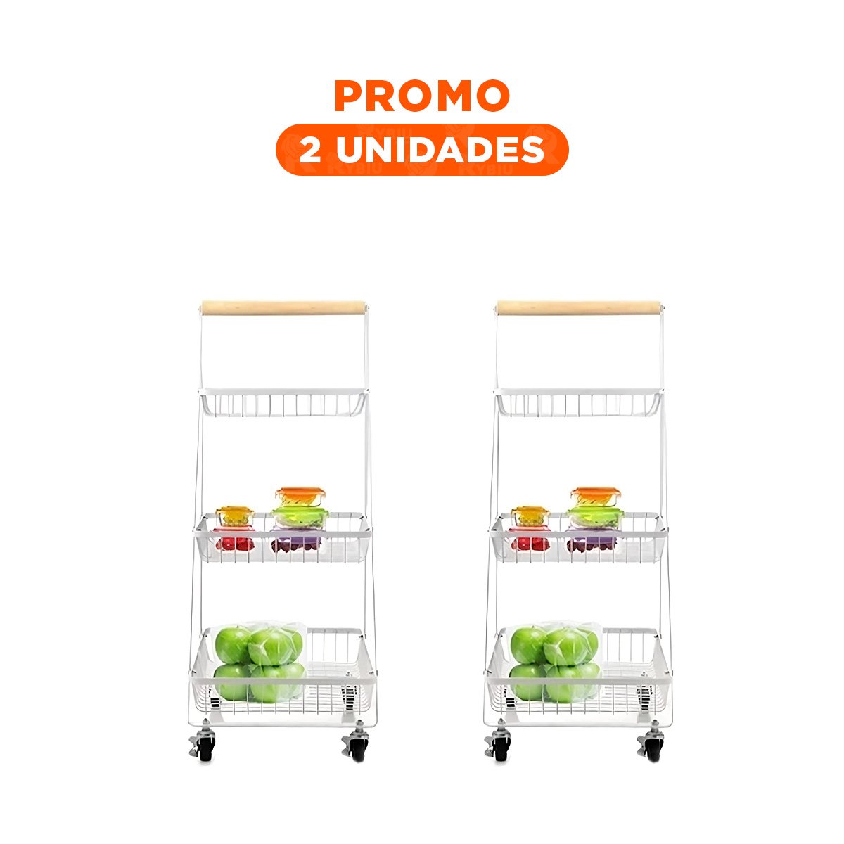 PACK2 ORGANIZADOR DE RUEDAS TRIANGULAR BLANCO CON TRES ALTURAS Y+REGALO STICKER - 1