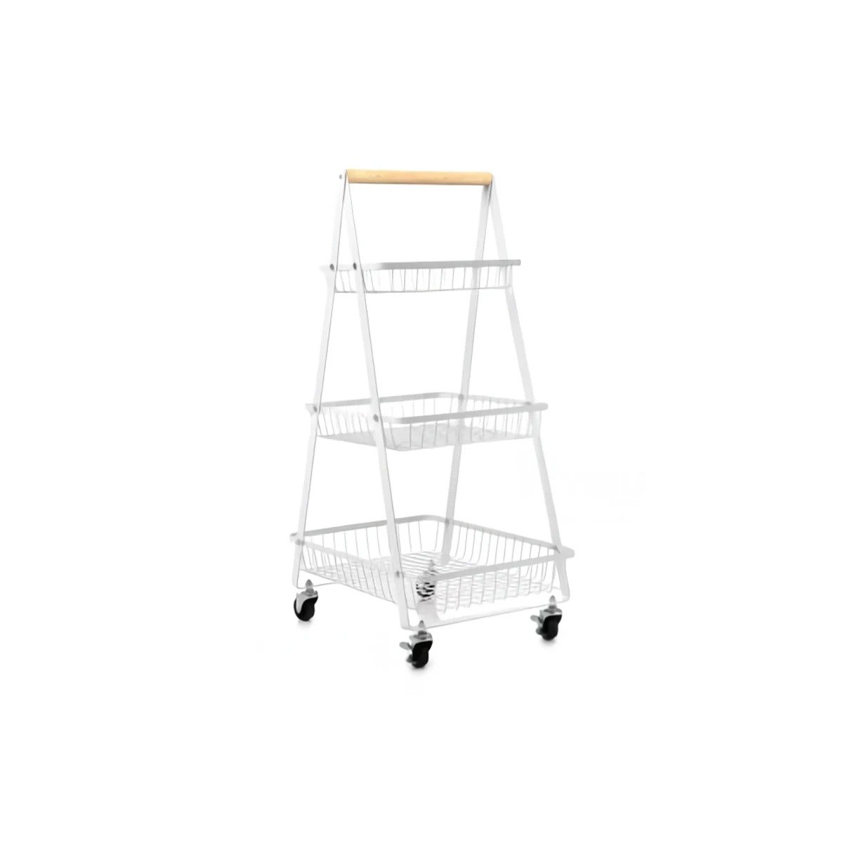 PACK2 ORGANIZADOR DE RUEDAS TRIANGULAR BLANCO CON TRES ALTURAS Y+REGALO STICKER - 2