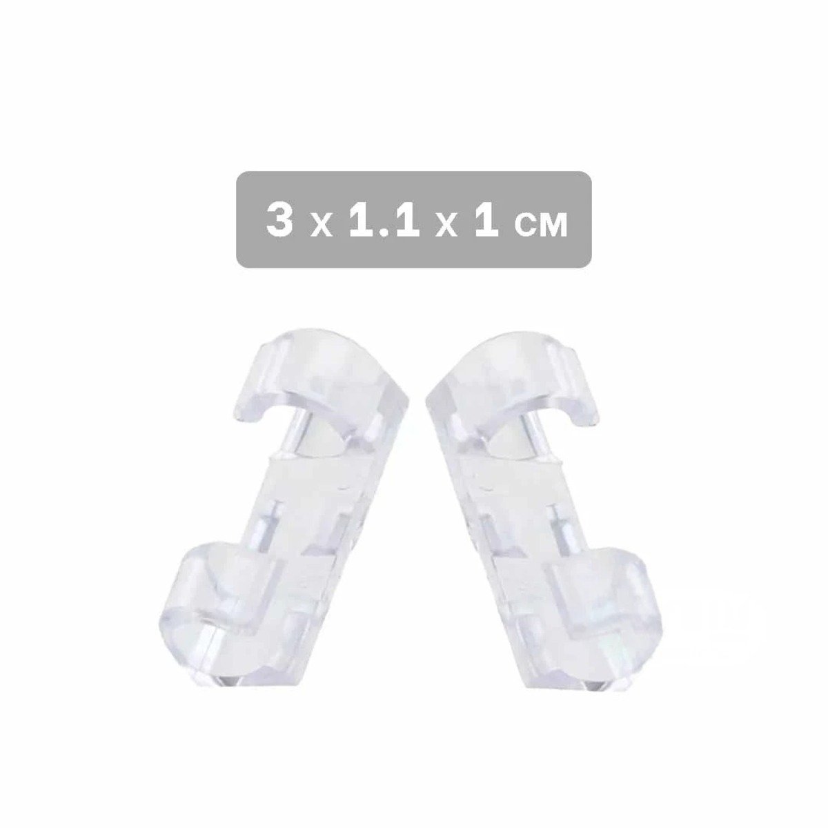 CLIPS ORGANIZADORES CON 16 PIEZAS TRANSPARENTE PARA GESTION DE CABLES Y+REGALO STICKER - 4