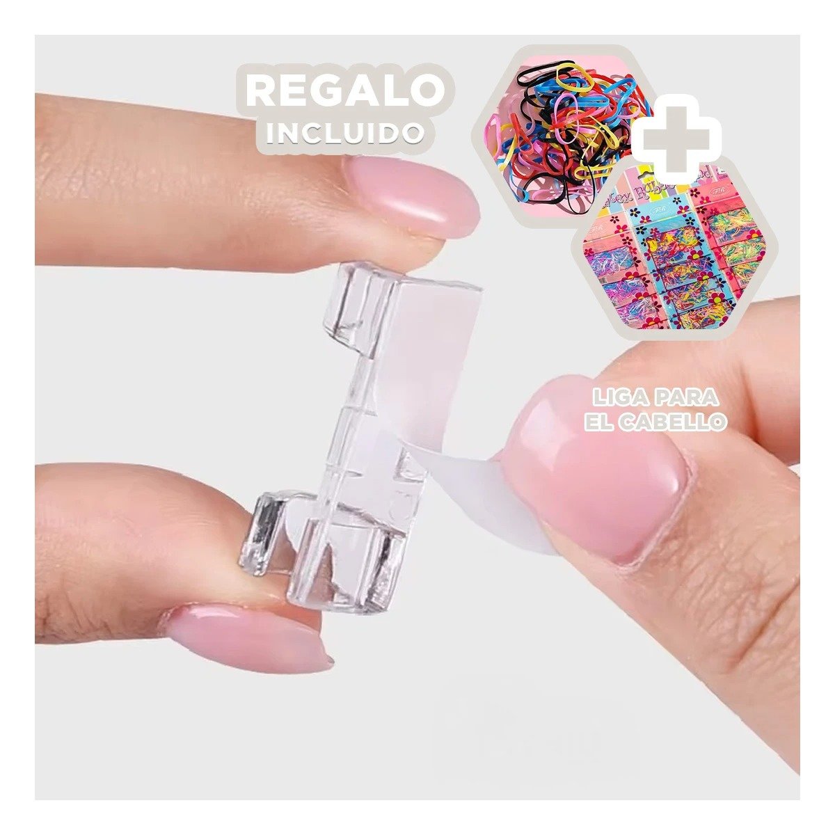 CLIPS DE CABLES CON SET DE 16 PIEZAS PARA ORDEN Y ACABADO TRANSPARENTE Y+LIGAS REGALO - 2