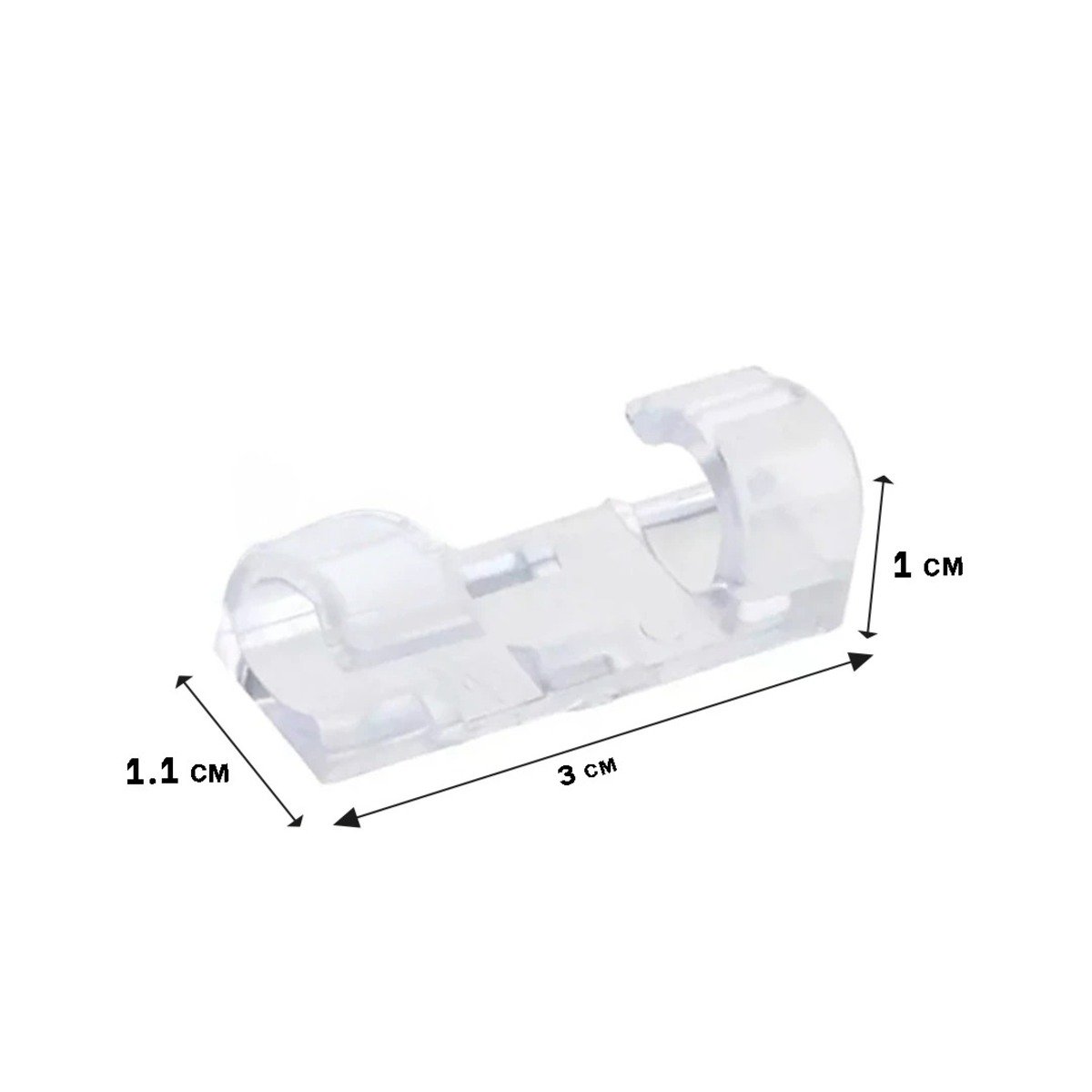 PACK6 SOPORTES ORGANIZADORES DE CABLES CON 16 PIEZAS PARA HOGAR TRANSPARENTE Y+REGALO STICKER - 4