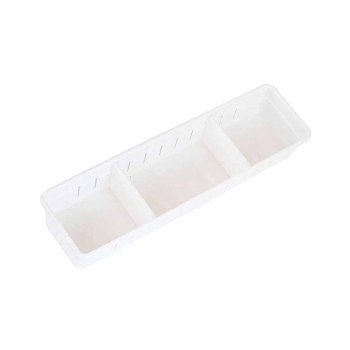 CONTENEDOR BLANCO CON DIVISIONES 34.6X12X5CM AJUSTABLE PARA ALMACENAR Y+LIGAS REGALO - 5