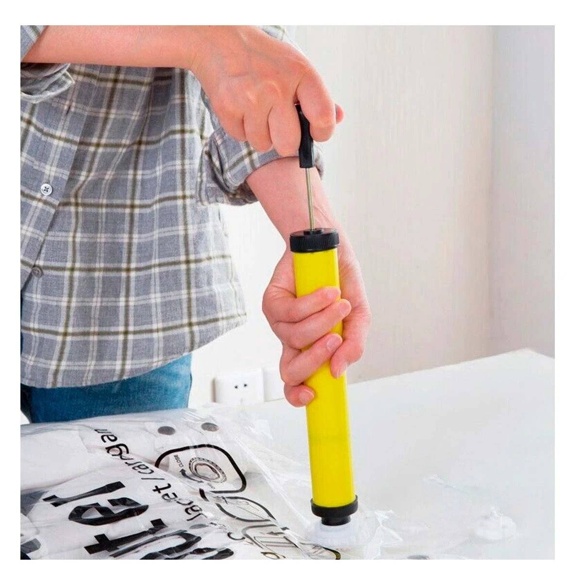 PACK2 EXTRACTOR DE AIRE MANUAL PARA BOLSAS AL VACIO FACIL DE USAR EN CASA - 2