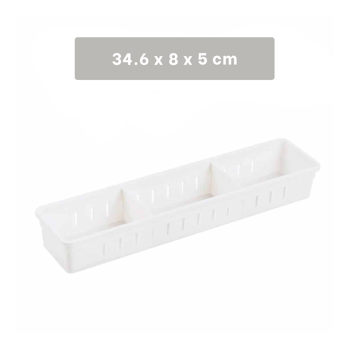 PACK12 RECIPIENTE DE DIVISIONES BLANCA AJUSTABLE VERSATIL PARA ORDENAR CASA Y+REGALO STICKER - 4