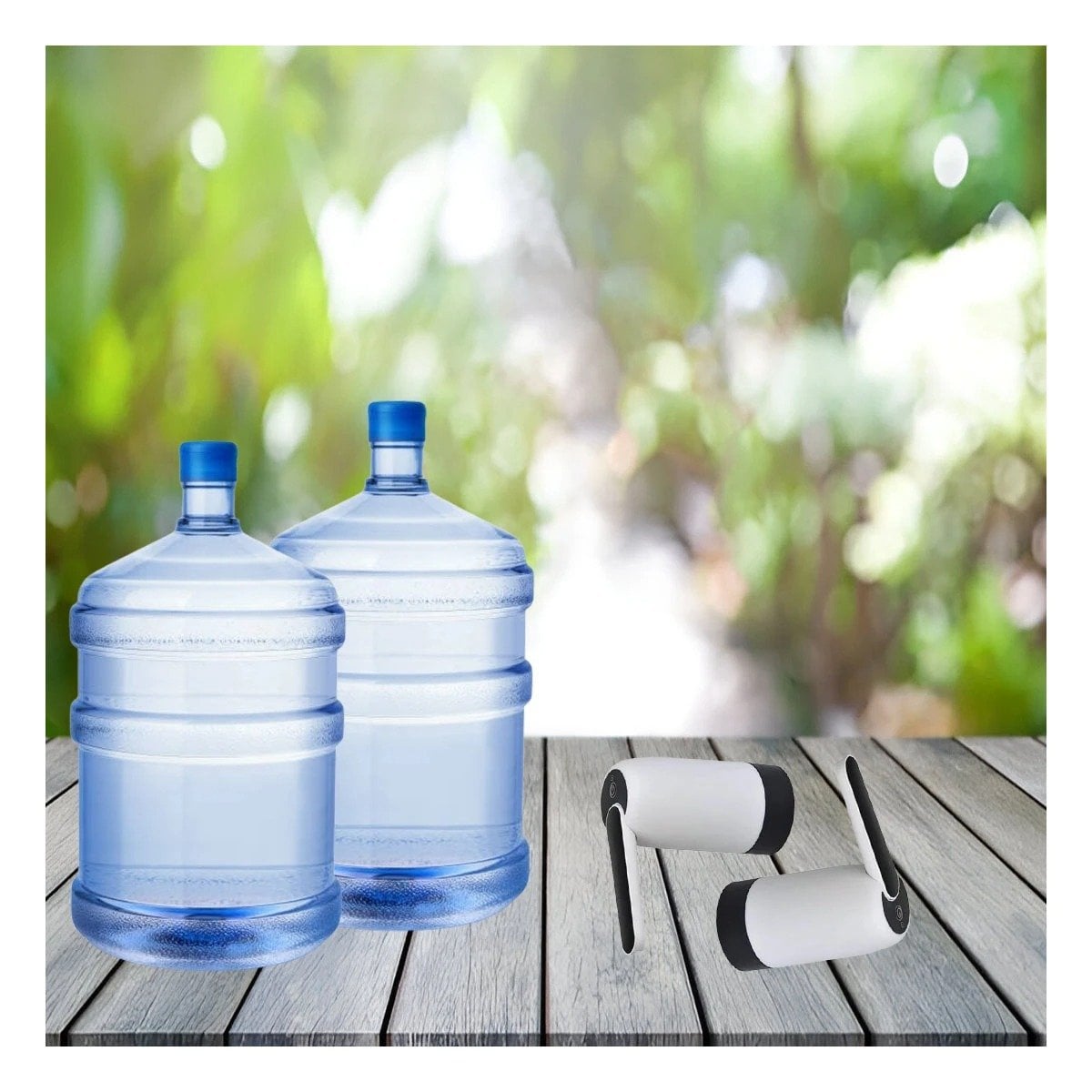 PACK12 DISTRIBUIDOR AUTOMATICO DE AGUA ELECTRICO RECARGABLE BLANCO Y+REGALO STICKER - 3