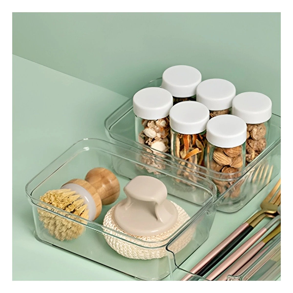 PACK12 SOPORTE TRANSPARENTE ACRILICO RECTANGULAR PARA ESCRITORIO Y HOGAR Y+REGALO STICKER - 5