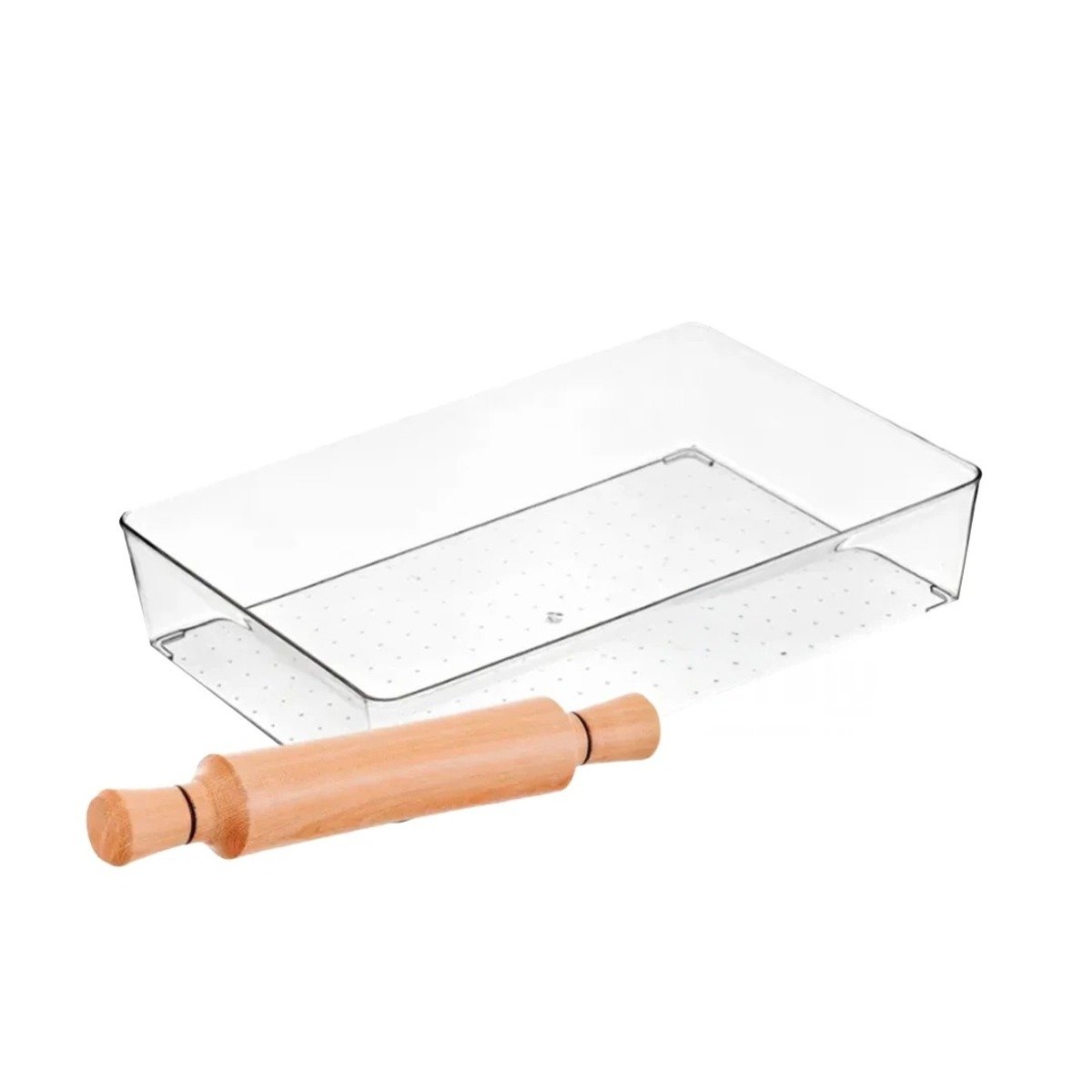 PACK4 ESTRUCTURA ACRILICA TRANSPARENTE RECTANGULAR PARA COCINA Y CASA SIMPLE Y+PAPEL REGALO - 3